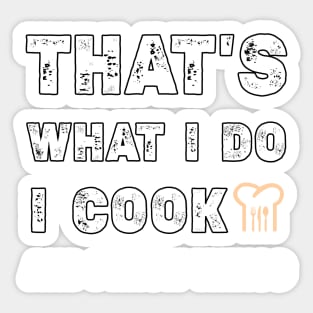 Cooking Cook Chef Vintage Men Women Cooking Lover Culinary Cook Sticker